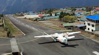 Lukla Airport Takeoff  most dangerous airport in the world  Tenzing Hillary Airport Lukla Nepal [upl. by Llevert336]