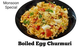 Egg Churumuri recipeBoiled Egg ChurumuriPuffed rice Recipesabas food bowl [upl. by Hagile]