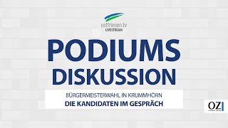 Krummhörn Podiumsdiskussion zur Bürgermeisterwahl [upl. by Gnolb323]