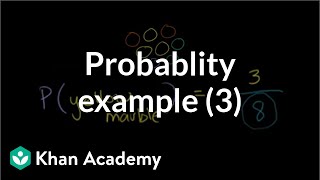 Finding probability example 3  Probability and combinatorics  Precalculus  Khan Academy [upl. by Ahsak]