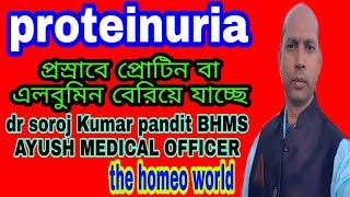 Proteinuria। albuminuria। Homeopathic medicine  হোমিওপ্যাথি চিকিৎসা  what is proteinuria [upl. by Alcina]