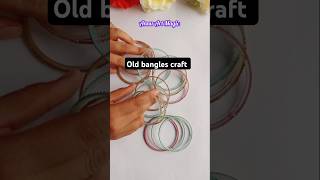 Old Bangles Craft😍✨ Diy Jwellery Organizerdiyshortsbanglescraftorganizer bestoutofwaste craft [upl. by Asilram]