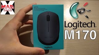 Logitech M170 Wireless USB mouse Unboxing [upl. by Aierbma]