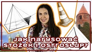 Jak narysować STOŻEK i OSTROSŁUP [upl. by Sorenson884]