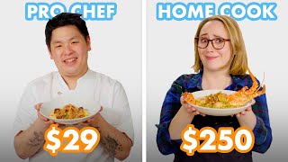 250 vs 29 Lobster Pro Chef amp Home Cook Swap Ingredients  Epicurious [upl. by Fedak]