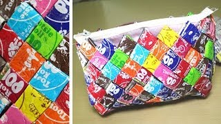 DIY Candy Wrapper Purse [upl. by Israel]