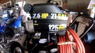 Central Pneumatic 21 Gallon 25hp Air compressor [upl. by Nonnarb]