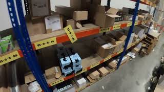 POV Day in the life 2 Ton reach truck operator Accessory order picking alone [upl. by Elwaine]