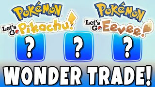 How To WONDER TRADE In Pokemon Lets Go Pikachu and Lets Go Eevee Find Random People To Trade With [upl. by Norry]