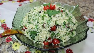 Orzo salad with Feta Fast and easy recipe [upl. by Danieu]