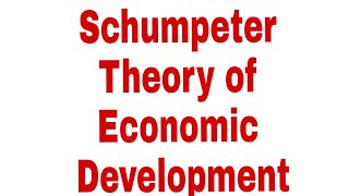 Schumpeter Theory of Economic Development [upl. by Akela]