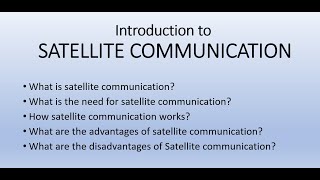 Introduction to Satellite Communication [upl. by Paradies876]