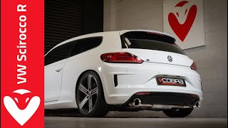 VW Scirocco R 20 TSI Cobra Sport Turbo Back Performance Exhaust [upl. by Nosirrag]