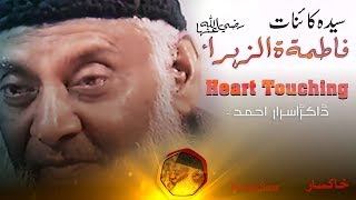 FatimatuZahra RAسیدہ کائنات  Daughter Of Muhammad PBUH  Dr Israr Hamed Heart Touching [upl. by Esylla]