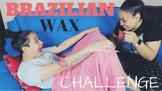 Extreme Brazilian Wax Challenge  FIRST TIME WAXING 😂 [upl. by Tirrag]