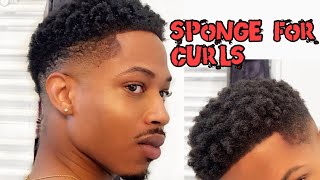 HOW TO Get Curls Using Curl Sponge  DROP FADE [upl. by Hpejsoj950]