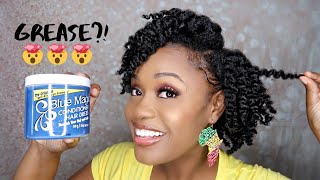 I USED BLUE MAGIC HAIR GREASE ON MY TYPE 4 NATURAL HAIR AND THIS HAPPENED 😳😳😳🤯 [upl. by Landers]