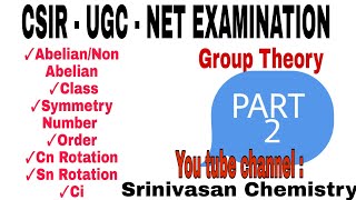 Group Theory  part 2  in tamil  Abelian Non Abelian Class order Symmetry Number  ci [upl. by Gussman]