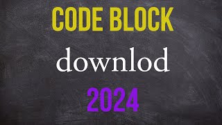 how to download code blocks for Windows 1110 [upl. by Aitnom256]