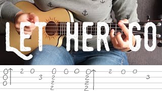 Fingerstyle Ukulele Tutorial  Let her go by Passenger [upl. by Drarej103]