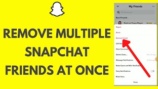 How To Remove Multiple Snapchat Friends At Once  Delete Friends on Snapchat 2024 [upl. by Omidyar]