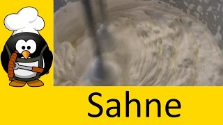 Sahne selber machen  Schlagsahne steif schlagen [upl. by Laubin]