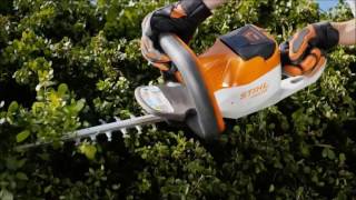 STIHL Akku Heckenschere HSA 56 NEU [upl. by Bolanger]