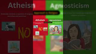 2 Differences  Atheism vs Agnosticism religionexplained history christmas religion facts [upl. by Anirtik859]