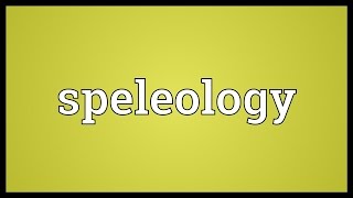 Speleology Meaning [upl. by Aneekat]