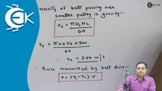 Problem 1 Based on Belt Drive  Power Transmission  Theory of Machine [upl. by Attelrahs841]