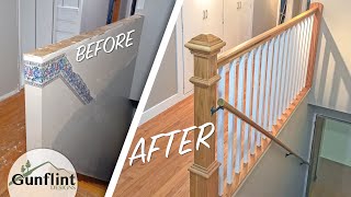 Installing a Staircase Guard Railing amp Hardwood Floor Patching  DIY Homeowner Problem Solving [upl. by Walden353]