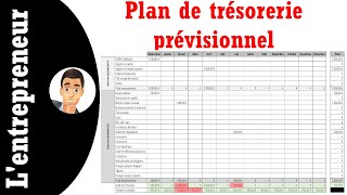 Faire un plan de trésorerie prévisionnel sur Excel [upl. by Bertha]