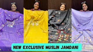 Exclusive Muslin Jamdani Dress Material  New Collection  New Muslin Jamdani Suits [upl. by Lennahc]