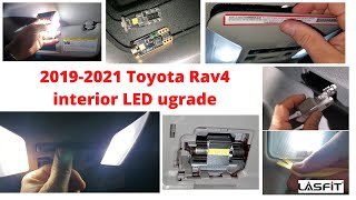 20192021 Toyota Rav4 interior LED installation [upl. by Kipton590]