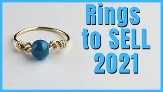 Easy DIY Rings to Make and Sell  Beginner Wire Jewelry Making Tutorial [upl. by Aihsem611]