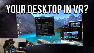 Virtual Desktop 10 FULL DEMO w HTC Vive [upl. by Laban]