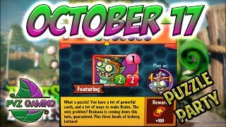 PvZ Heroes Daily Challenge 11152017 November 15 – Puzzle Party Nov 15 [upl. by Willock]