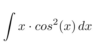 Integral of xcos2x by parts [upl. by Aimet]