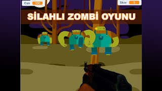 SCRATCH PROGRAMLAMA İLE SİLAHLI ZOMBİ OYUNU YAPIMI [upl. by Gleda112]