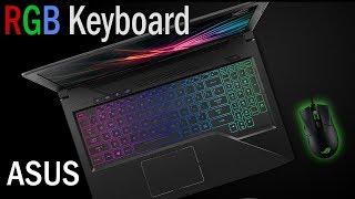 How to Setup Keyboard RGB Lighting Effect on ASUS Gaming Laptops [upl. by Vickie]