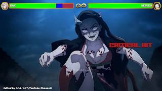 Nezuko VS Daki With Healthbars  Demon Slayer [upl. by Udelle]