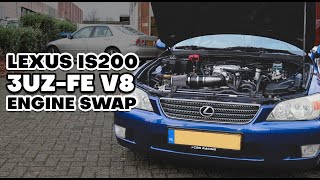 3UZFE V8 Lexus IS200 Engine Swap  CBS Racing [upl. by Dorkus]