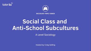 Relationships and Processes within Schools Social Class and AntiSchool Subcultures [upl. by La Verne]