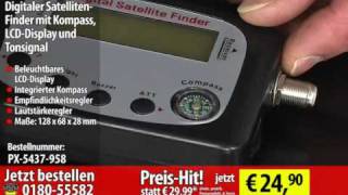 Digitaler SatellitenFinder mit Kompass LCDDisplay und Tonsignal [upl. by Peg]