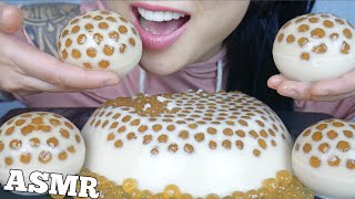 ASMR GIANT BOBA TAPIOCA PEARL BUBBLE TEA JELLO EATING SOUNDS NO TALKING  SASASMR [upl. by Byrd]