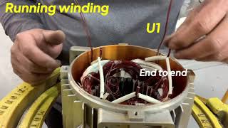 Motor RewindingSingle Phase ConnectionsRewindDataDiagram [upl. by Briny]