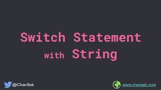 How Javas Switch statements with String works internally [upl. by Milka]