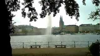 Hamburg  um die Alster in 4 Minuten [upl. by Elsworth]