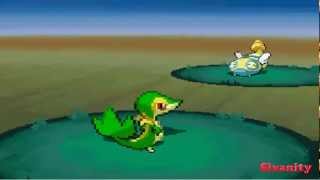 Pokemon Black 2  Snivy Evolved Into Servine [upl. by Hackney927]