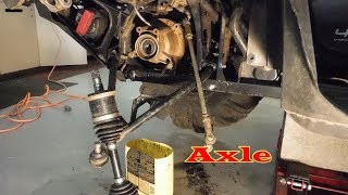 Outlander XMR Axle Replace CV Joint done Can Am [upl. by Ing]